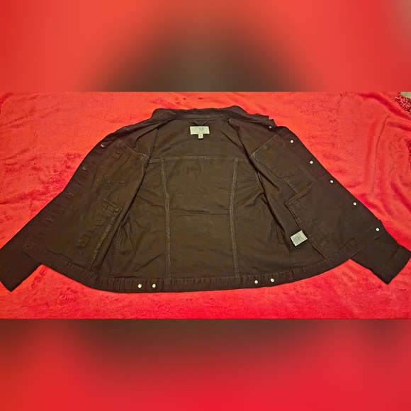 A Black Women's Time And Tru Jacket sz 16-18, XL - Picture 4 of 6